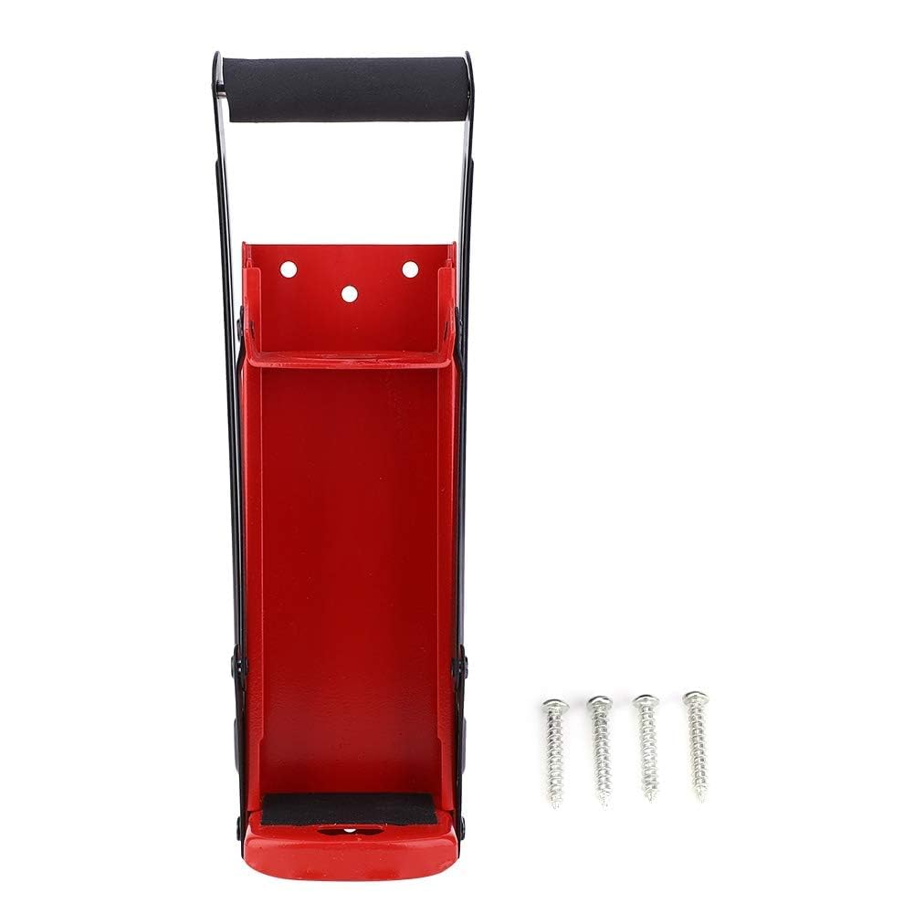 Can Crusher, 500ml Bottle Crusher Air Can Crusher Trash Compactor Steel Rubber Red High Leverage Handle Plastic Bottle Recycling Tool with Opener, for Aluminum Seltzer