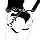 Qoosea SM Bondageset Fessel Set,BDSM Fesseln Handschellen Sex Spielzeug für Paare mit Handschellen und Oberschenkelbundgurten SM Cortex Set Punk Lede für Rave Outfit & Cosplay