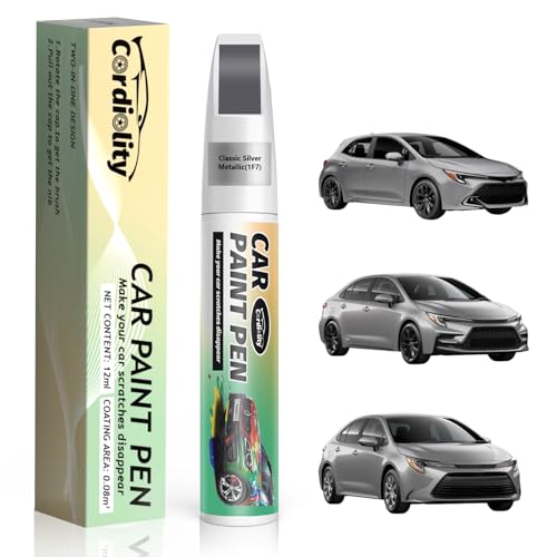 Image of Classic Silver Metallic(1F7) Touch Up Paint Pen for Toyota,Car Paint Scratch Repair Pen Quick and Easy Fix Auto Paint Scratch