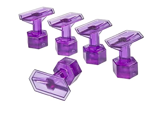Image of Black Plague Crease Reaper Dead Center 12 mm x 25 mm Purple Hex Tabs (5 Tabs)