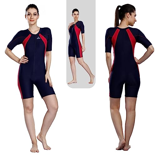 Image of AIRAVAT Fontus 5005 Women's Swim Wear with Stretchable Fabric, High Level of Protection, Comfort and Flexibile (X-Large, Navy Blue)