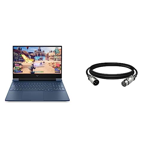 Image of HP Victus Gaming Laptop AMD Ryzen 5 5600H 15.6 inch(39.6 cm) FHD IPS Gaming Laptop & HyperX XLR Cable