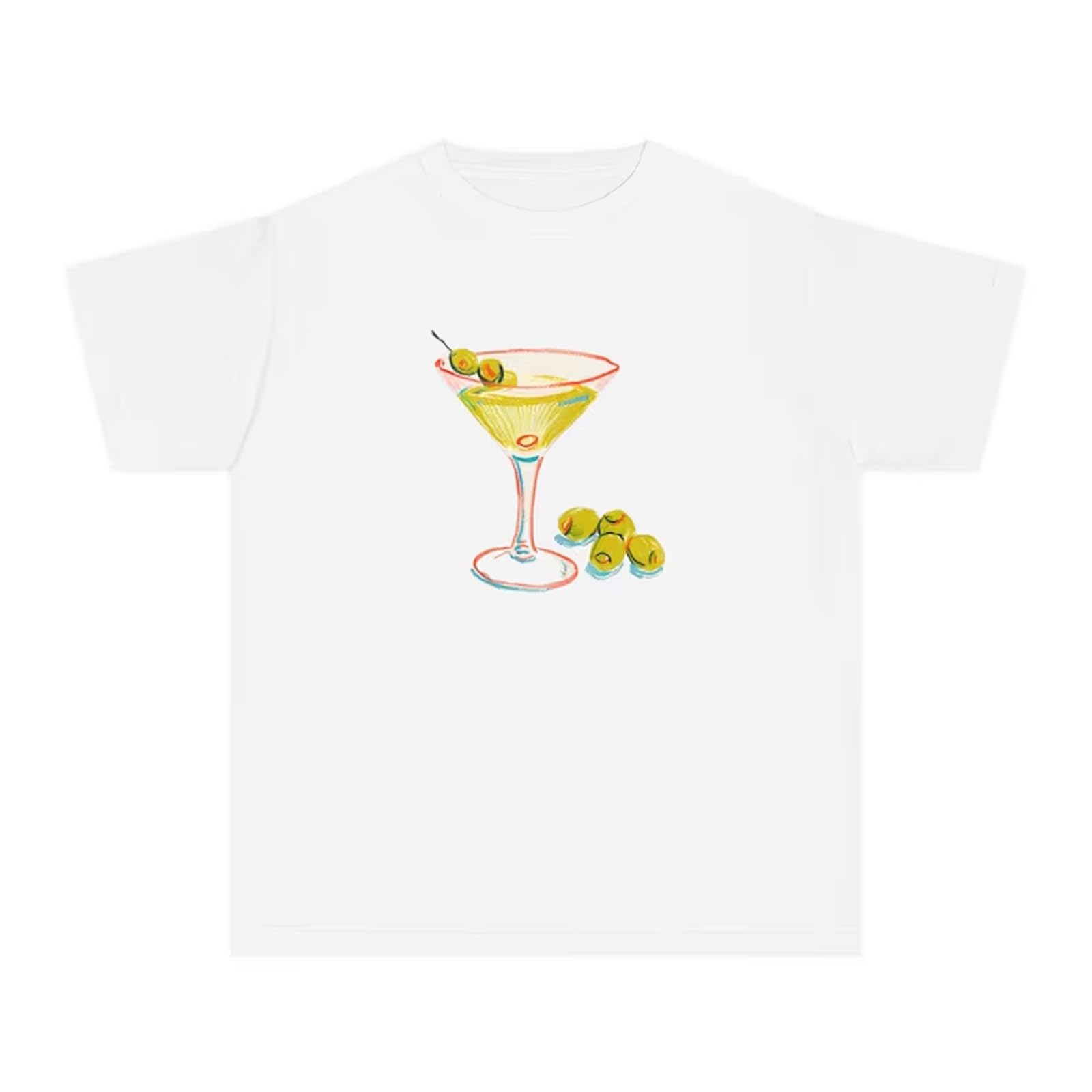 ZZEVOLSSWomen Y2k Short Sleeve Baby Tees Cute Graphic Print Slim Fit T Shirts Vintage Aesthetic Crop Top Tees