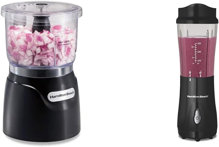 Hamilton Beach Electric Vegetable Chopper & Blender for Shakes and Smoothies Hamilton Beach Electric Vegetable Chopper & Blender for Shakes and Smoothies