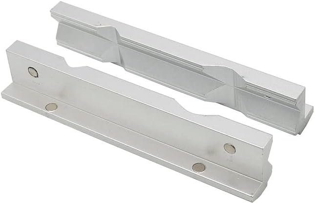 2PCS/Set 4 Inch Or 6 Inch CNC Milling Steel Vise Hard Jaw Fixture V-Type Jaw Aluminum Alloy Milling Kit (2PCS 150MM(6"))