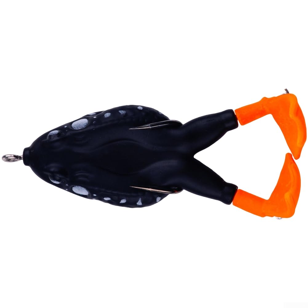 Rotating Leg Frog Bait for Bass Fishing Featuring Floating Construction and Long Casting Performance in Fresh or Salt Water (FO037-8)