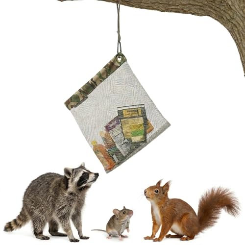 RATSACK Camo Rodent Proof Bear Bag - Made in USA Ultralight Stainless Steel Mesh Bag for Camping Food Storage - Camouflage Backpacking Sack With Lock & Grommet for Easy Hanging (Medium- 18x19)