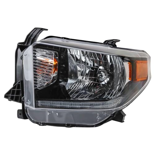 Image of TRQ Driver Side Headlight Assembly Halogen Compatible with 2018 Toyota Tundra TO2502260