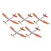 TOYANDONA Airplane Toys- 5Pcs Glider Planes Paper Planes DIY Rubber Band