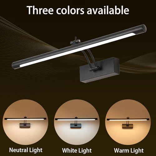 LED aplique de espejos giratorio regulable de 40cm impermeable IP44 2