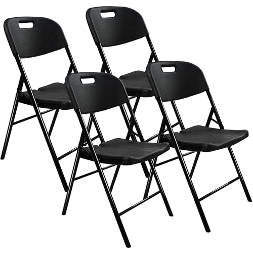aoole 4 Pack Folding Chair, 700 lb Weight Capacity,Indoor/Outdoor Heavy