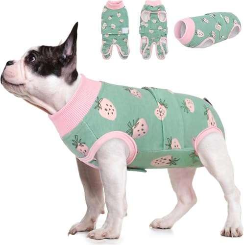 Image of KOESON Soft Dog Surgery Recovery Suit Female to Prevent Licking Wounds, S | Lightweight Dog Recovery Suit for Spaying, Neutering, Abdominal Wounds and Skin Disease, Breathable Cone Collar Alternative