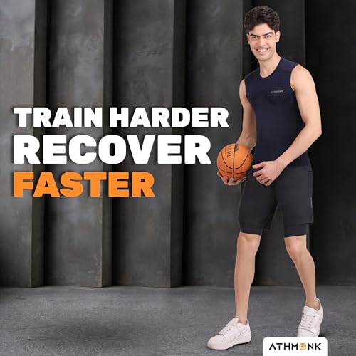 Image of Compression Vest Tank Body Shaper Without Sleeve for Men - Gym Shirt for Men Men Shapewear - Keep Dry Tight Skin Fit - Breathable Inner for Men Sports Wear Workout Gym Sports