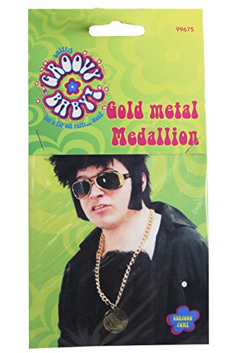 Smiffys Metal Medallion on Chain - Gold