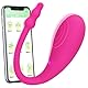 Vibrator mit APP Bluetooth Vibro Ei für sie G-Punkt，Leise Starke Stimulator Tragbarer Kugelvibratoren mit 9 Vibrationsmodi aus Silikon, Vibration für Frauen Liebeskugeln Sex Spielzeug für Paare