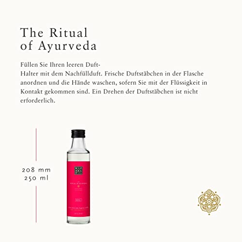 RITUALS Schilfrohr-Diffusor Duftstäbchen Nachfüllpackung von The Ritual of Ayurveda, 250 ml – Mit Indischer Rose & Süßmandelöl – Beruhigende Eigenschaften. 3 RITUALS Schilfrohr-Diffusor Duftstäbchen Nachfüllpackung von The Ritual of Ayurveda, 250 ml – Mit Indischer Rose & Süßmandelöl – Beruhigende Eigenschaften. – Bild 4