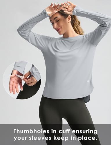 Image of Women's Sun Shirts UPF 50+ Long Sleeve UV Protection Shirt Lightweight Quick Dry Workout Hiking Tops for Women