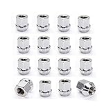 Farbe: Chrome SHENGSHENG Wtaikui Stor 16 stücke 19mm M12x1.5 Nusslegierung offener Rad fit für Ford Fiesta Puma-Fokus Ka 2003 2004 2005 Kuga Mondeo 1996 1998 1998 1999 2000