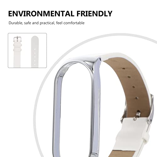 POPETPOP Couro Smart Watch Bands Strap: Slim Watch Strap Relógio Substituição Band Relógio Faixa de