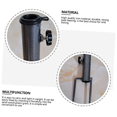 GANAZONO Suporte De Metal 3 Peças Guarda-Sol Inserção Guarda-Chuva Suporte De Mastro De Bandeira Ao