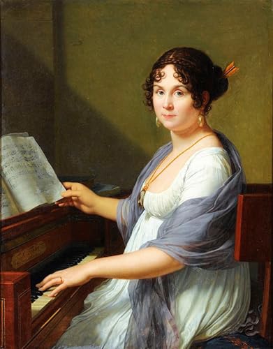 Toile François-xavier Fabre portrait Geneviève Bertin affiche décoration salon