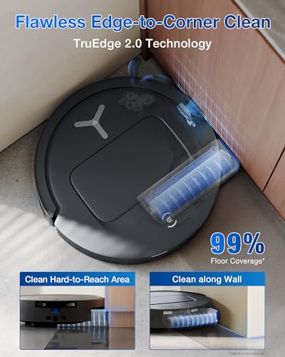 ECOVACS DEEBOT T80 Omni Robot Vacuum, OZMO Roller Mop Instant Self-Washing 18000Pa Suction, TruEdge Edge Cleaning, ZeroTangle 3.0, Hands-Free Station, AI Navigation, Perfect for Pet Hair & Carpets - 5