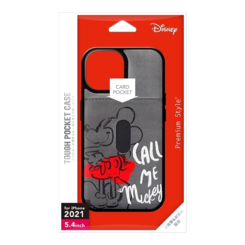 PGA PG-DPT21J05MKY タフポケットケース Disney ミッキーマウス〔iPhone 13 mini用〕