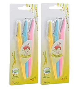 URBANMAC Eyebrow Razor For Women | Eyebrow Shaper or Shaver For Women | PACK OF 2 [6Pcs]