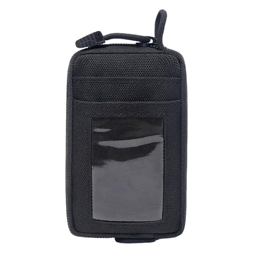 Riñonera para dinero en efectivo, bolsillo frontal de nailon, bolsa compacta para herramientas, impermeable, pequeña bolsa de cintura para herramientas al aire libre, camping, senderismo, organizador