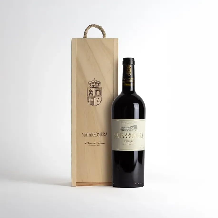 Matarromera Prestigio Vino Tinto D.O. Ribera del Duero – Vino de Autor, Caja de Madera 1 botella 75 cl