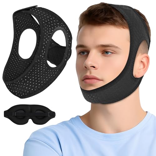 Chin Strap for Sleeping, Anti Snoring Devices Comfortable Effective Stop Snoring Solution, Snore