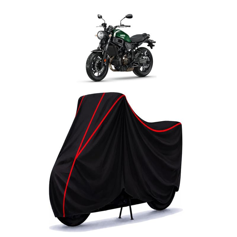 Image of XSR 300 Water Resistant Bike Cover for All Motorcycles & Scooters | Heavy Duty Premium Taffeta Fabric | UV Protection, Dustproof, Scratchproof | All Weather Two Wheeler Body Cover with Elastic Bottom