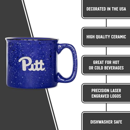 Mug Pitt Panthers en céramique robuste qui ne perd jamais son logo