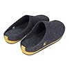BeComfy Felt Slippers for Men Slippers with Flexible Rubber Sole Lightweight Men's Slippers Model Comfort 39-47 EU, blue, 9 UK #2