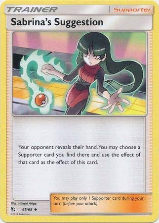 Pokemon pojedyncza karta SABRINA SUGGESTION 65/68 UKRYTE FATES