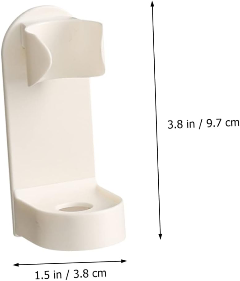 Wall Mounted Toothbrush Holder Electric Toothbrush Stand Plastic White image 4