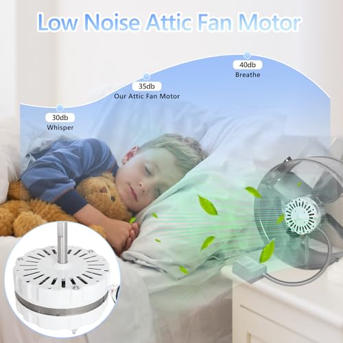 image for suplife F0510B2944 Power Vent Attic Fan Motor, with 58033 Adjustable T