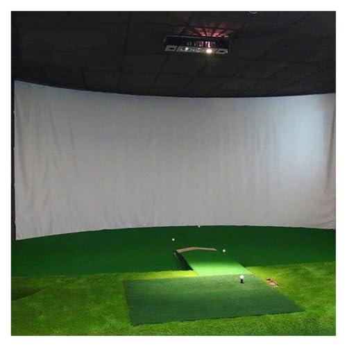 Écran d'impact golf HD blanc et silencieux pour simulateur maison