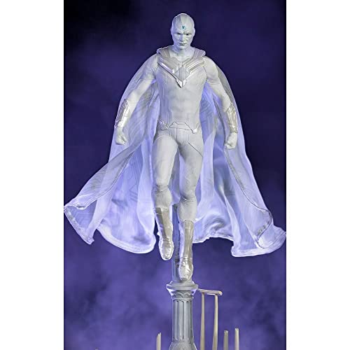 Iron Studios- WANDAVISION White Vision 1/10 Statue Estatuas, Multicolor (83422)