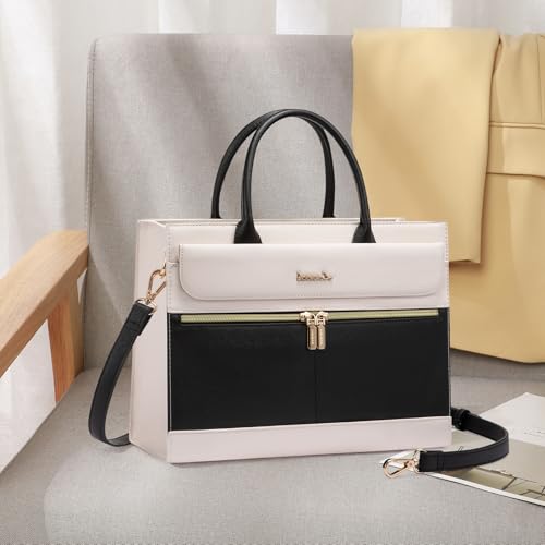 Image of LOVEVOOK Purses and Handbags for Women,Leather Shoulder Bag Black Purse Tote,Satchel Crossbody Bags Top Handle for Ladies