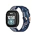 Bands Compatible for Fitbit Versa 4/Versa 3/Sense/Sense 2 Soft Woven Fabric Breathable Accessories Strap Replacement Wristband for Versa 4 Smart Watch