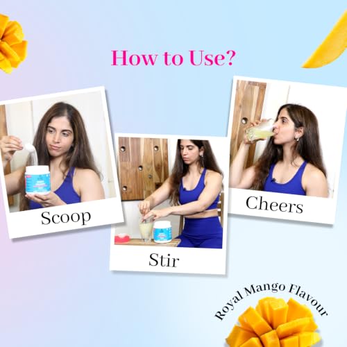 Image of Chicnutrix Marine Collagen Supplements Powder for Women & Men | 8000mg Japanese Wellnex Marine Collagen Peptides, AstaReal Astaxanthin | Zero Sugar, Fast Absorption & No Fishy Aftertaste | Mango Flavour, 25 Servings