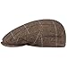 Produktbild Stetson Bendner Driver Wool Flatcap Herren - Made in Germany - Schirmmütze mit Wolle - Baumwollfutter - Fischgrätmuster Mütze - Schirmlänge 4.5 cm - Herbst/Winter beige-braun S (54-55 cm)