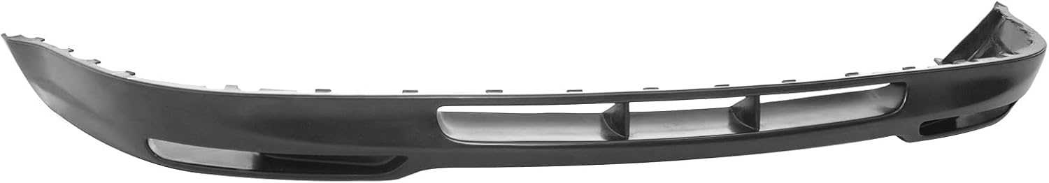 FREEMOTOR802® Front Bumper Lip Splitter Air Dam Chin Spoiler, Fits 1999-2005 Volkswagen Jetta (US Models), GLI Style Unpainted Black PU 1PC Lower Guard Protector Underbody Styling Trim