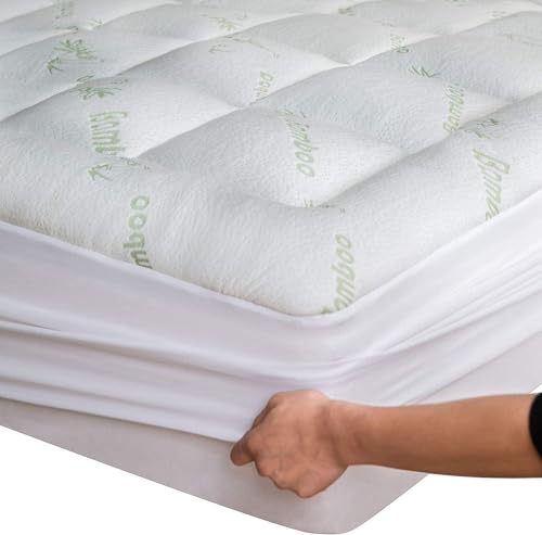 Grand Surmatelas pour Lit Double - Rafraîchissant, Respirant, avec Coussin