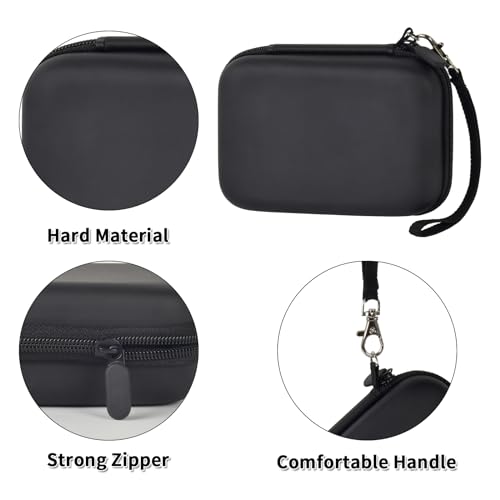 Image of Comecase Case Compatible with Nelko P21 / for Phomemo D30 D35 Label Maker Machine, for JADENS D11 / for SUPVAN Mini Labeler Sticker, Labler Maker Storage for Tape&Accessories - Black