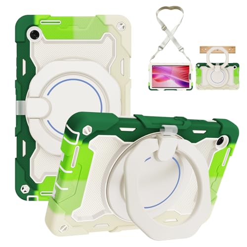 Coque antichoc Lenovo Tab One 8.7 pour éviter les casses avec poignée enfant vert