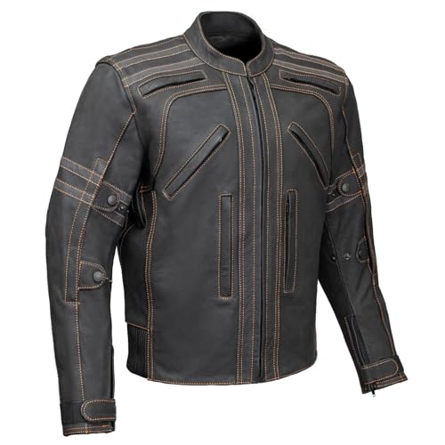 Milwaukee Leather Matte Black Motorcycle Jacket
