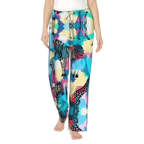 Pyjama zèbre ample femme pour cocooning et douces soirées de Noël
