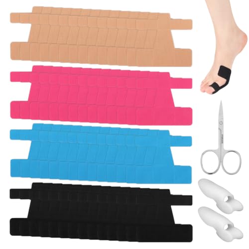 56 PièCes Orthese Hallux Valgus Pansement Pour Hallux Valgus Algus Va-Lgus Correcteur Convient Pour Les Pieds, Les Doigts Et Les Genoux Avec 2 SéParateurs...